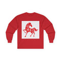 Chinese Paper-Cut Horse Long Sleeve Tee — Lunar New Year Zodiac Shirt