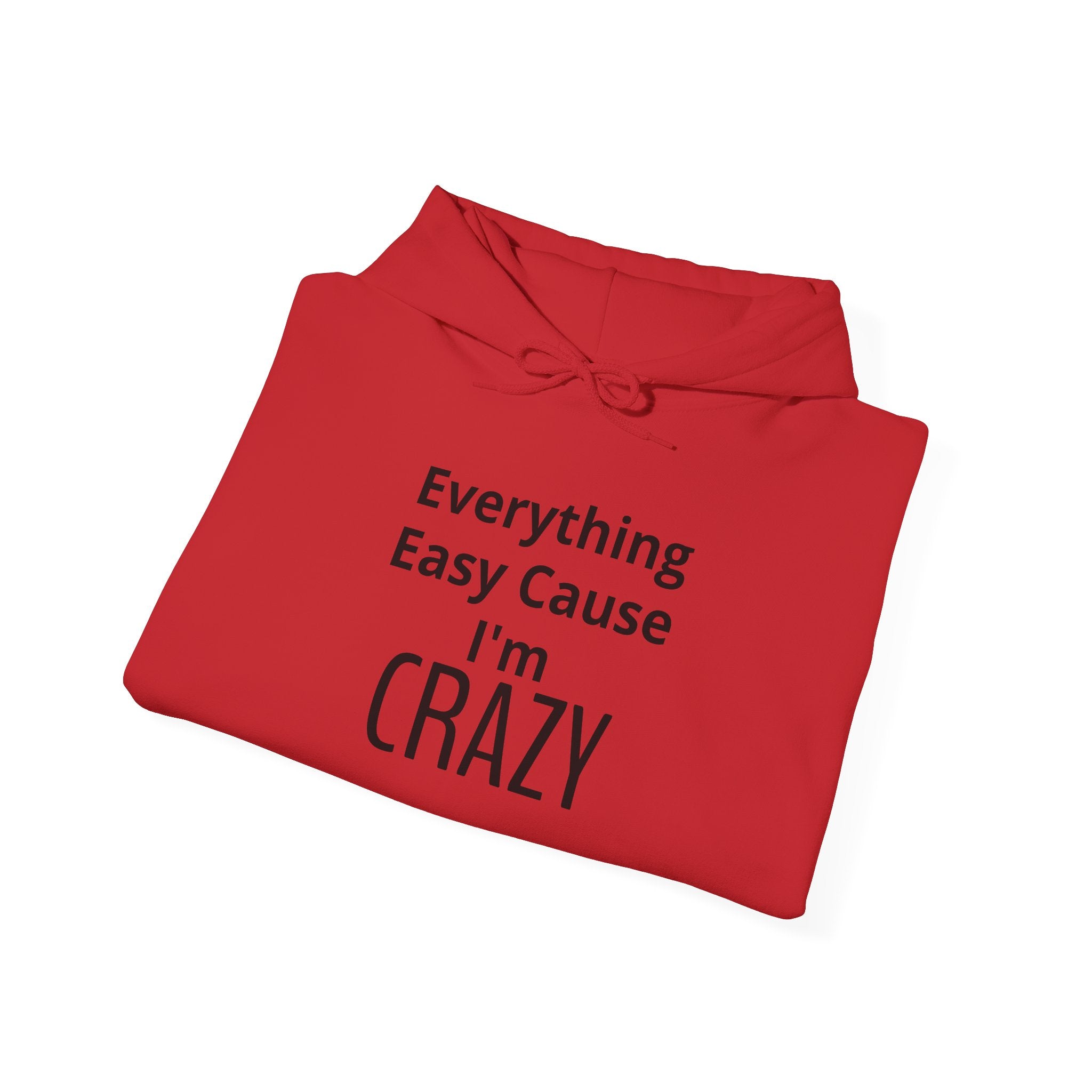 Crazy Vibe Hoodie - "Everything Easy Cause I'm Crazy" Real life Graphic Hoodie